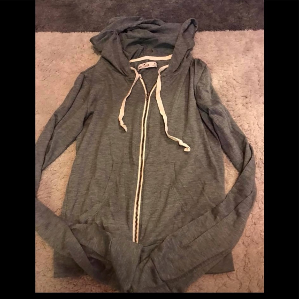 Hollister zip up hoodie jacket
